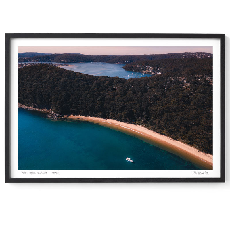 Dreaming – Aerial Coastal Print of Lobster Beach, Central Coast