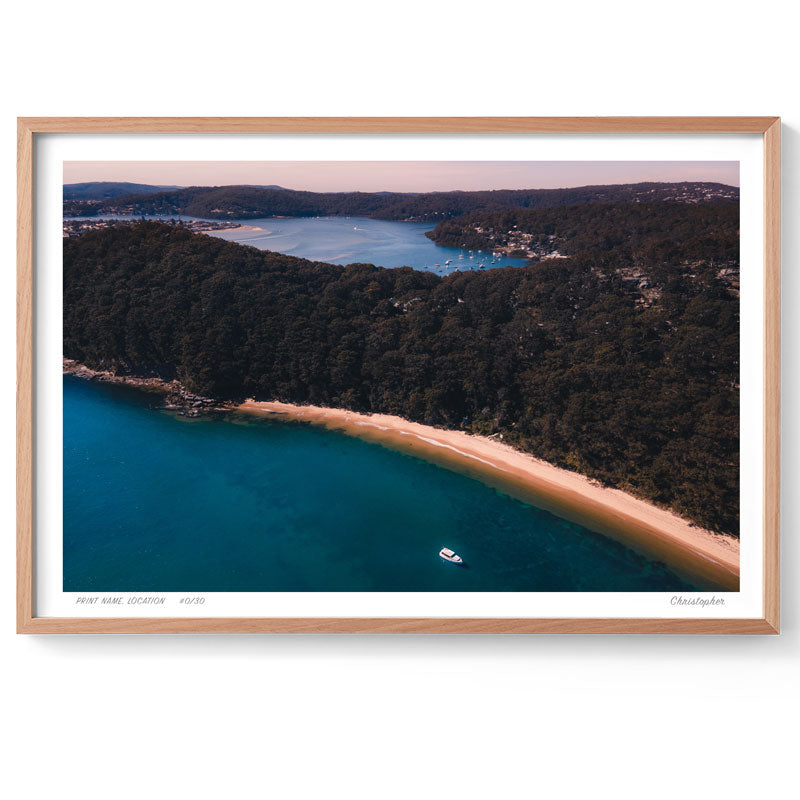 Dreaming – Aerial Coastal Print of Lobster Beach, Central Coast