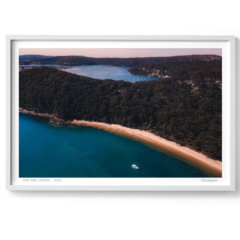 Dreaming – Aerial Coastal Print of Lobster Beach, Central Coast