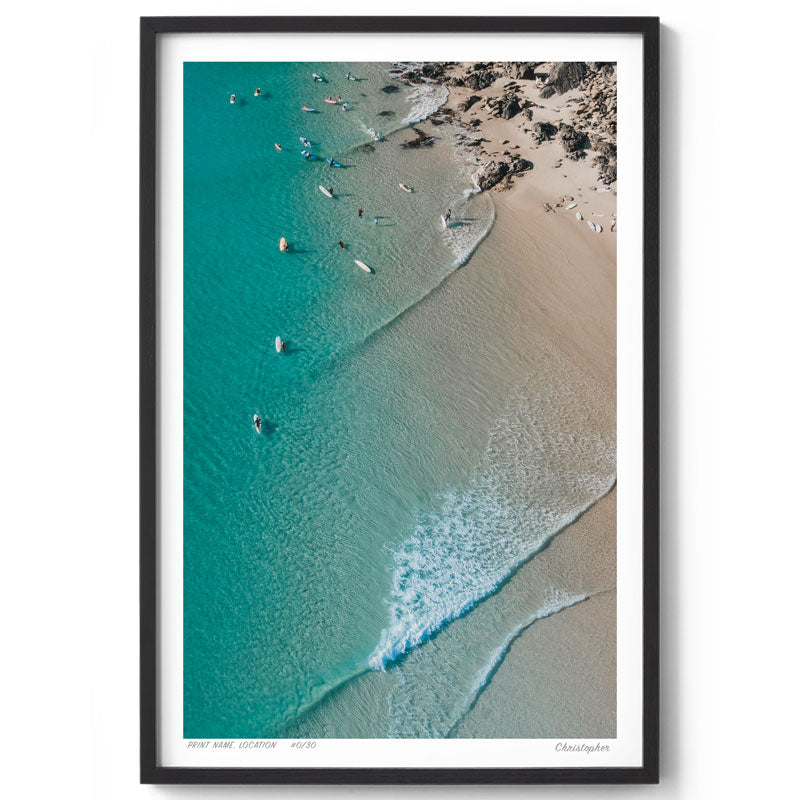 Winter Days - Aerial Print of Scotts Head Beach, NSW