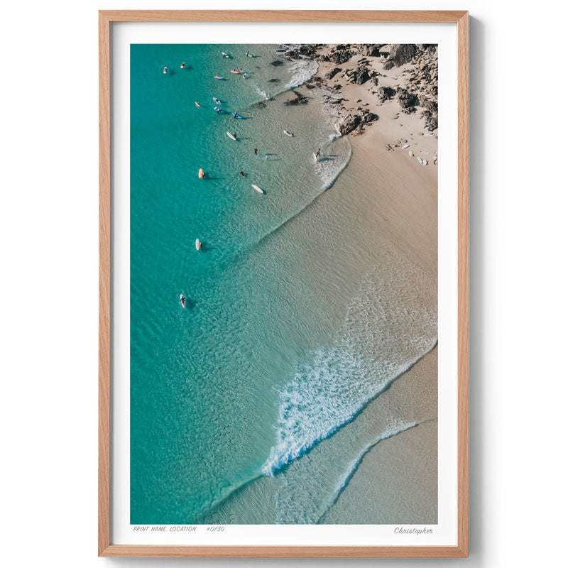 Winter Days - Aerial Print of Scotts Head Beach, NSW