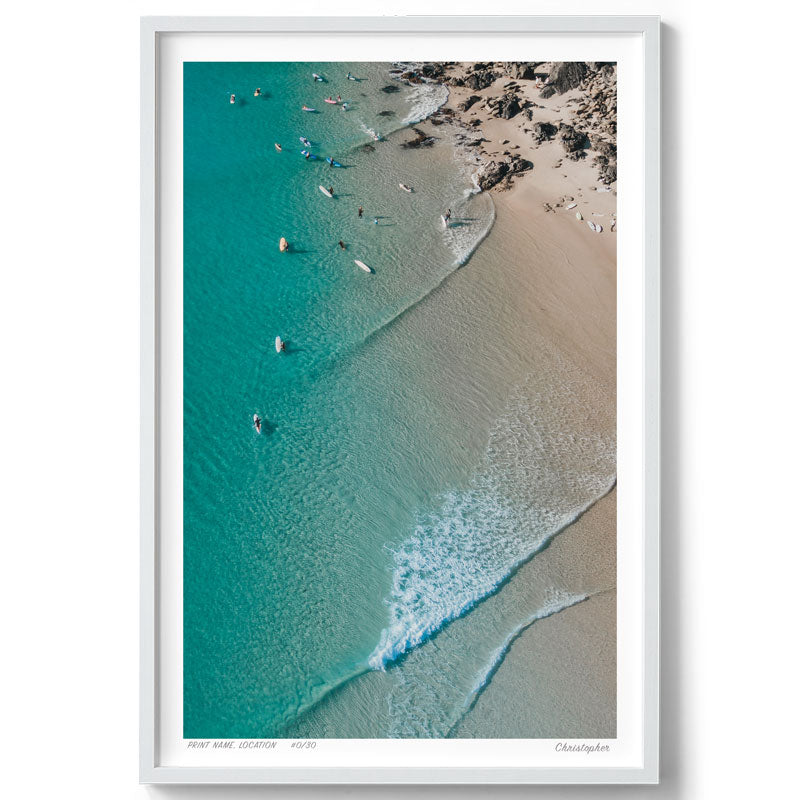 Winter Days - Aerial Print of Scotts Head Beach, NSW