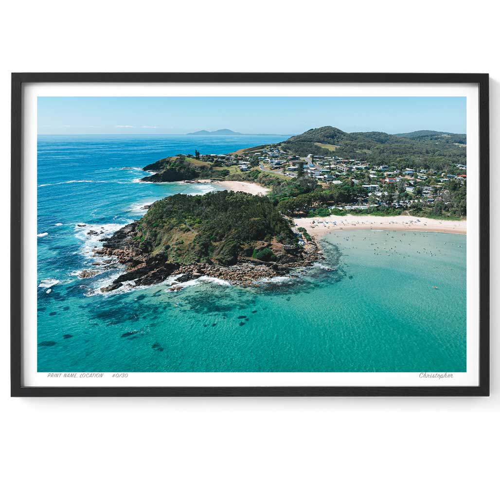 Scotts Head Coastal Aerial Print