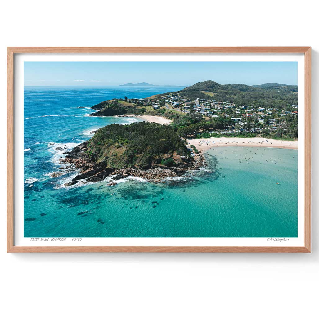 Scotts Head Coastal Aerial Print