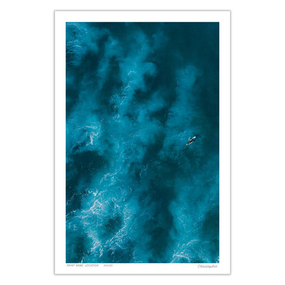 Brave - Aerial Ocean Print of Angourie Beach, NSW