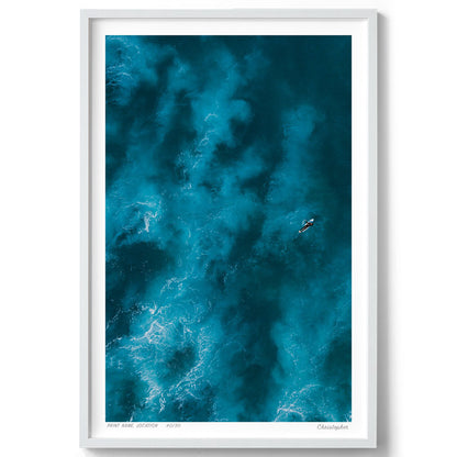 Brave - Aerial Ocean Print of Angourie Beach, NSW