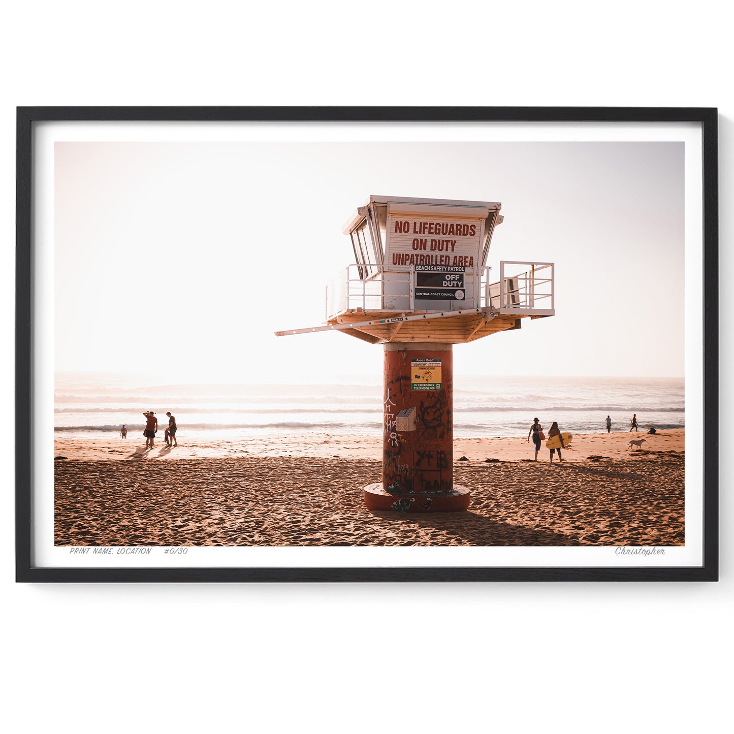 Shark Tower - A Coastal Print of Avoca Beach, NSW