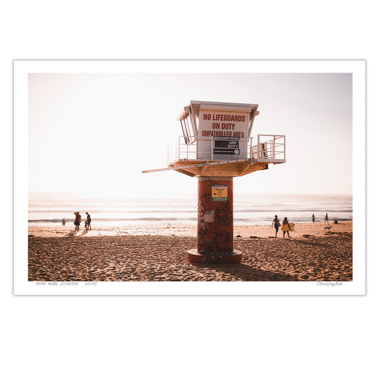 Shark Tower - A Coastal Print of Avoca Beach, NSW