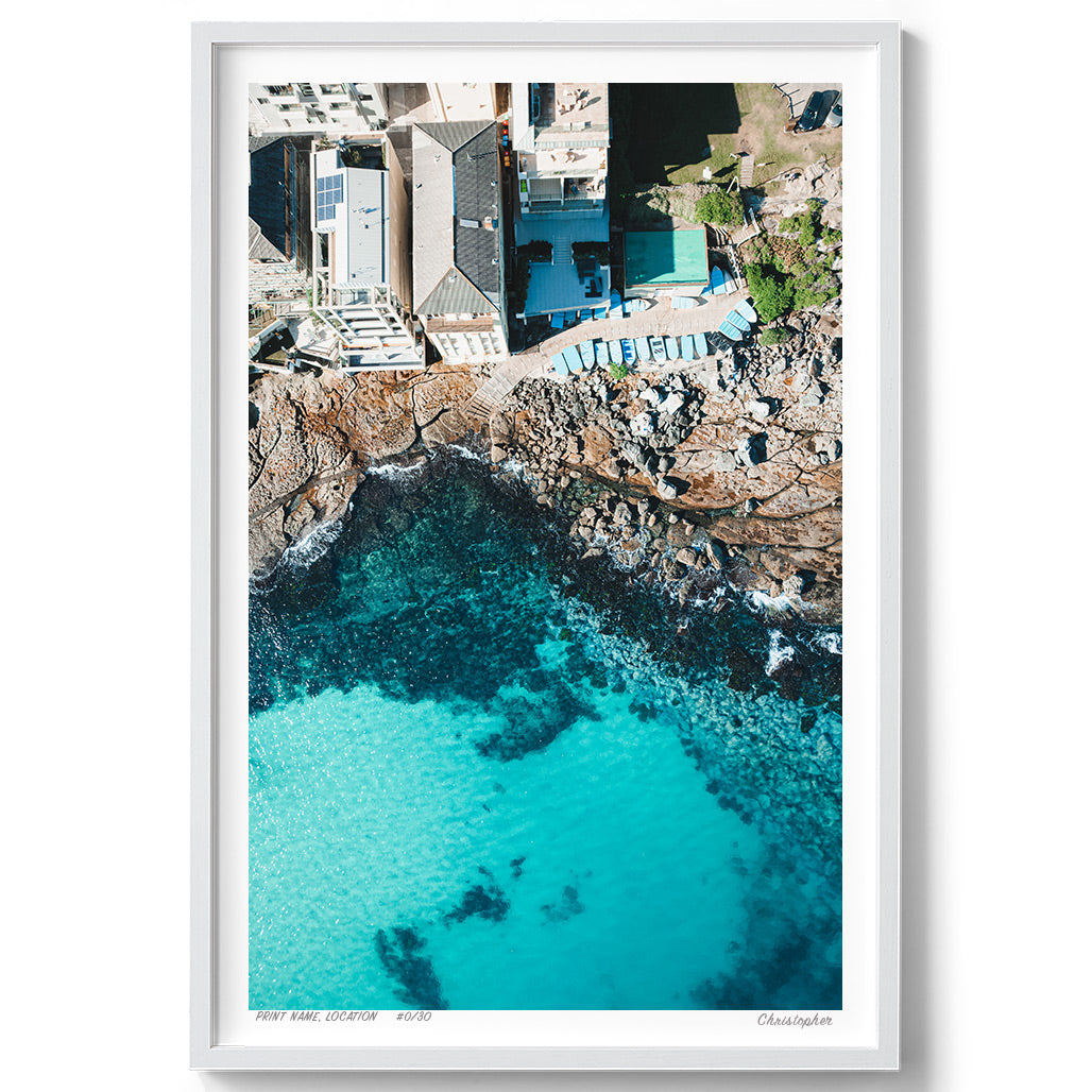 Bondi Overlook – Aerial Coastal Print of Bondi, Sydney