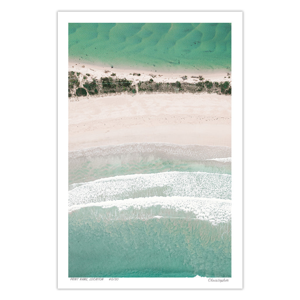 Coast to Coast - Aerial Print of Broulee, South Coast, NSW