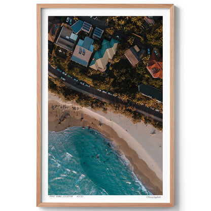 Beachside Living - Aerial Print of Byron Bay, NSW