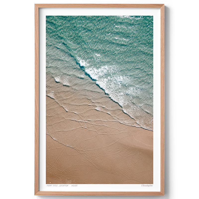 Smooth Sands – Aerial Print of Byron Bay Beach, NSW