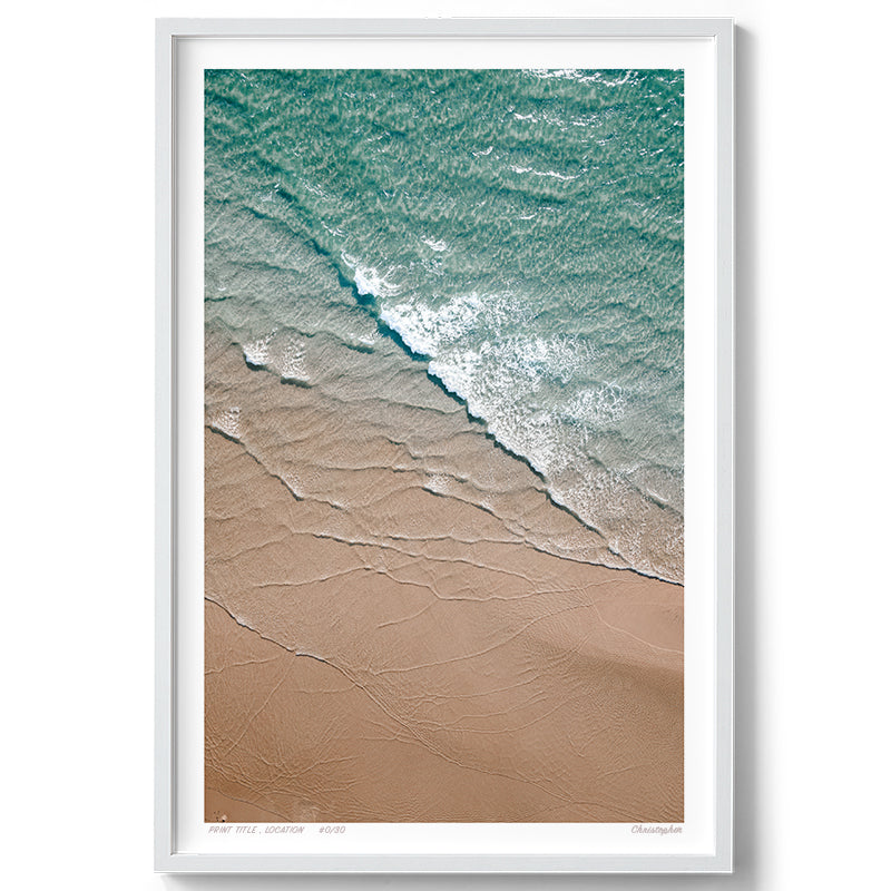 Smooth Sands – Aerial Print of Byron Bay Beach, NSW