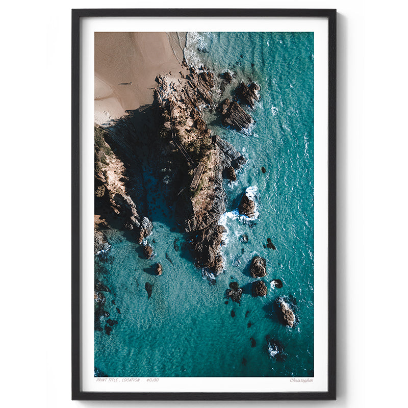 The Pass – Aerial Print of Byron Bay Beach, NSW