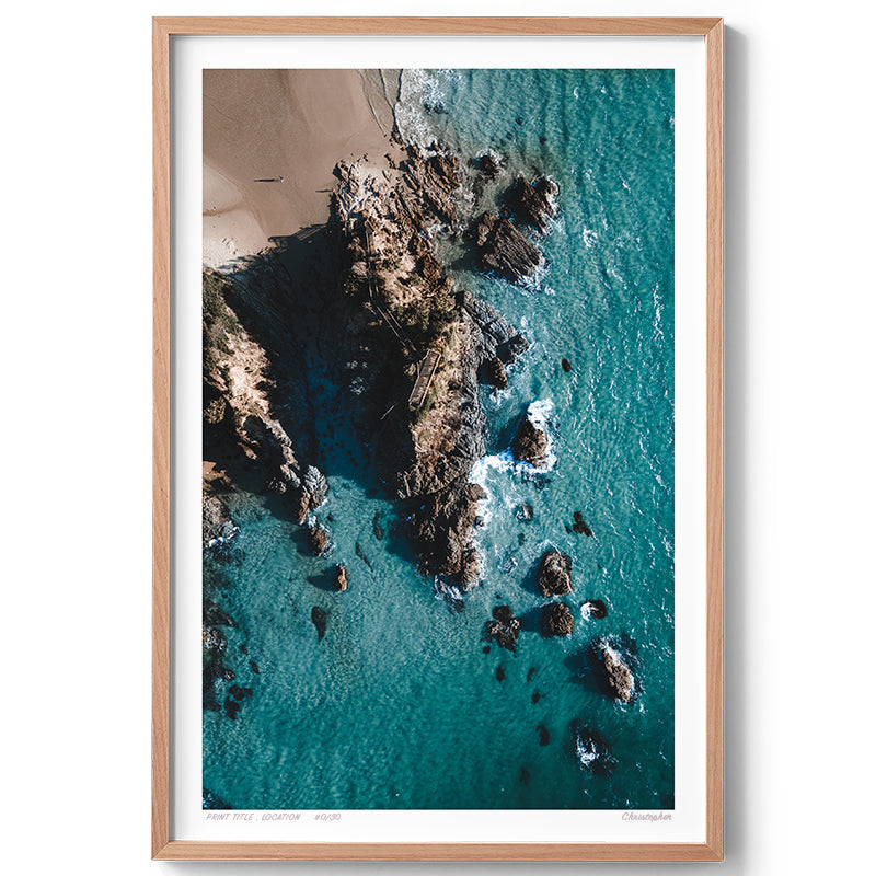 The Pass – Aerial Print of Byron Bay Beach, NSW