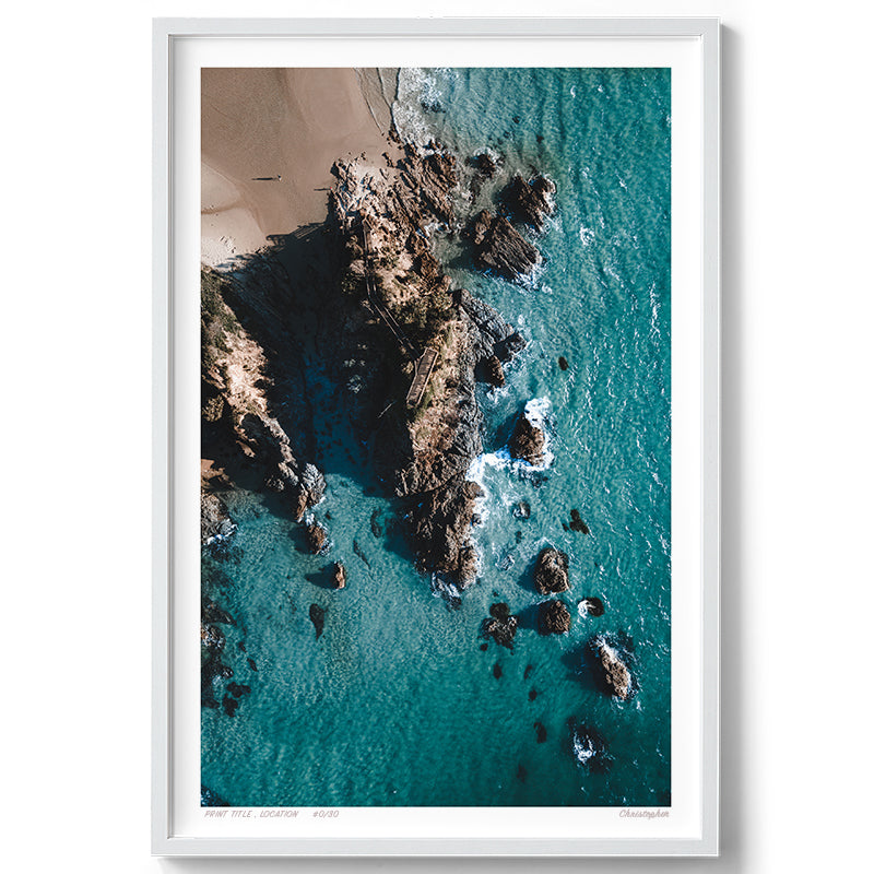 The Pass – Aerial Print of Byron Bay Beach, NSW