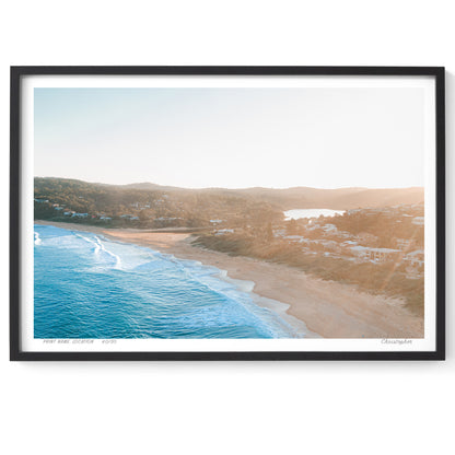 Copa Glow – Aerial Print of Copacabana, NSW