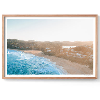 Copa Glow – Aerial Print of Copacabana, NSW