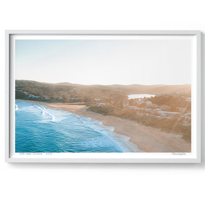 Copa Glow – Aerial Print of Copacabana, NSW