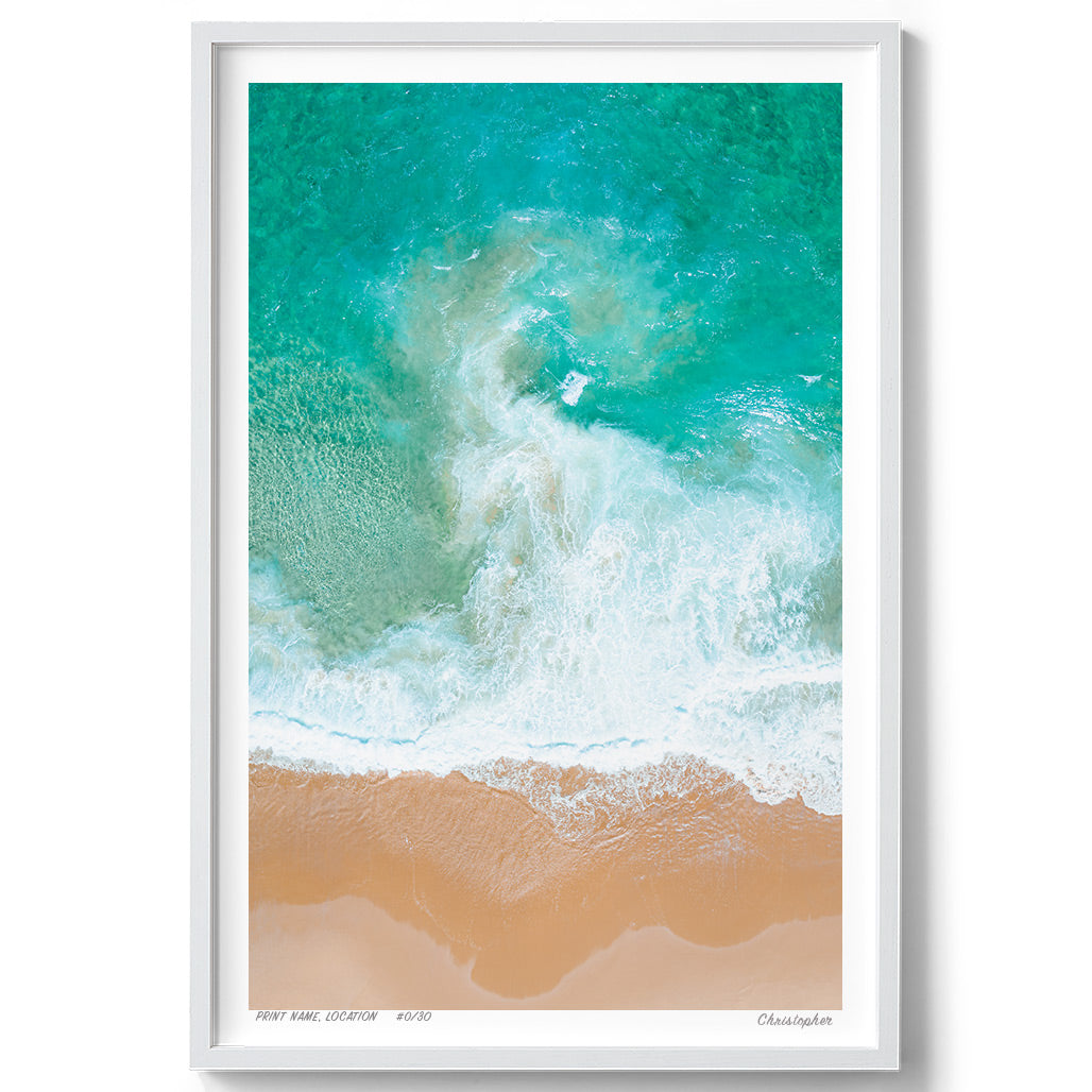 Questions – Aerial Print of Forresters Beach, NSW