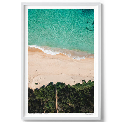 Tracks – Aerial Print of Forresters Beach, NSW