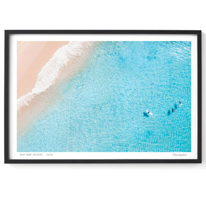 Crisp – Aerial Beach Print of Forresters Beach, NSW