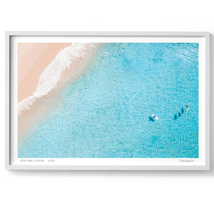 Crisp – Aerial Beach Print of Forresters Beach, NSW