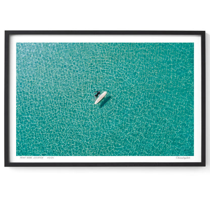 Float – Aerial Surf Print of Forresters Beach, NSW