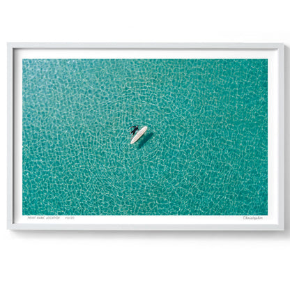 Float – Aerial Surf Print of Forresters Beach, NSW