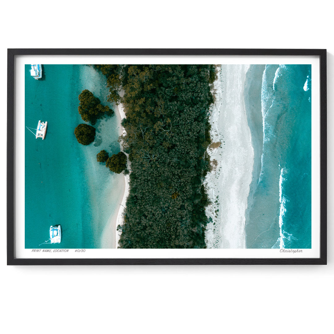 In Between - Ocean Print of Huskisson, South Coast, NSW