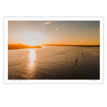 Illuka Boats – Golden Print of Illuka, North Coast, NSW