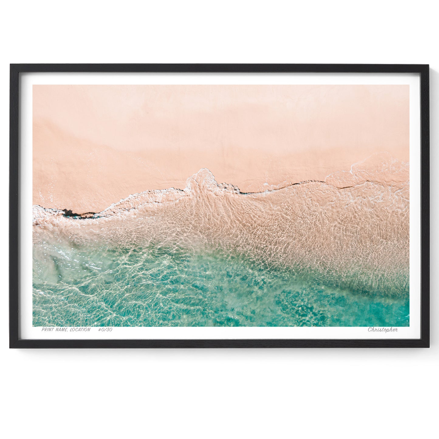 Coastal Harmony – Aerial Ocean Print of Norah Head, NSW