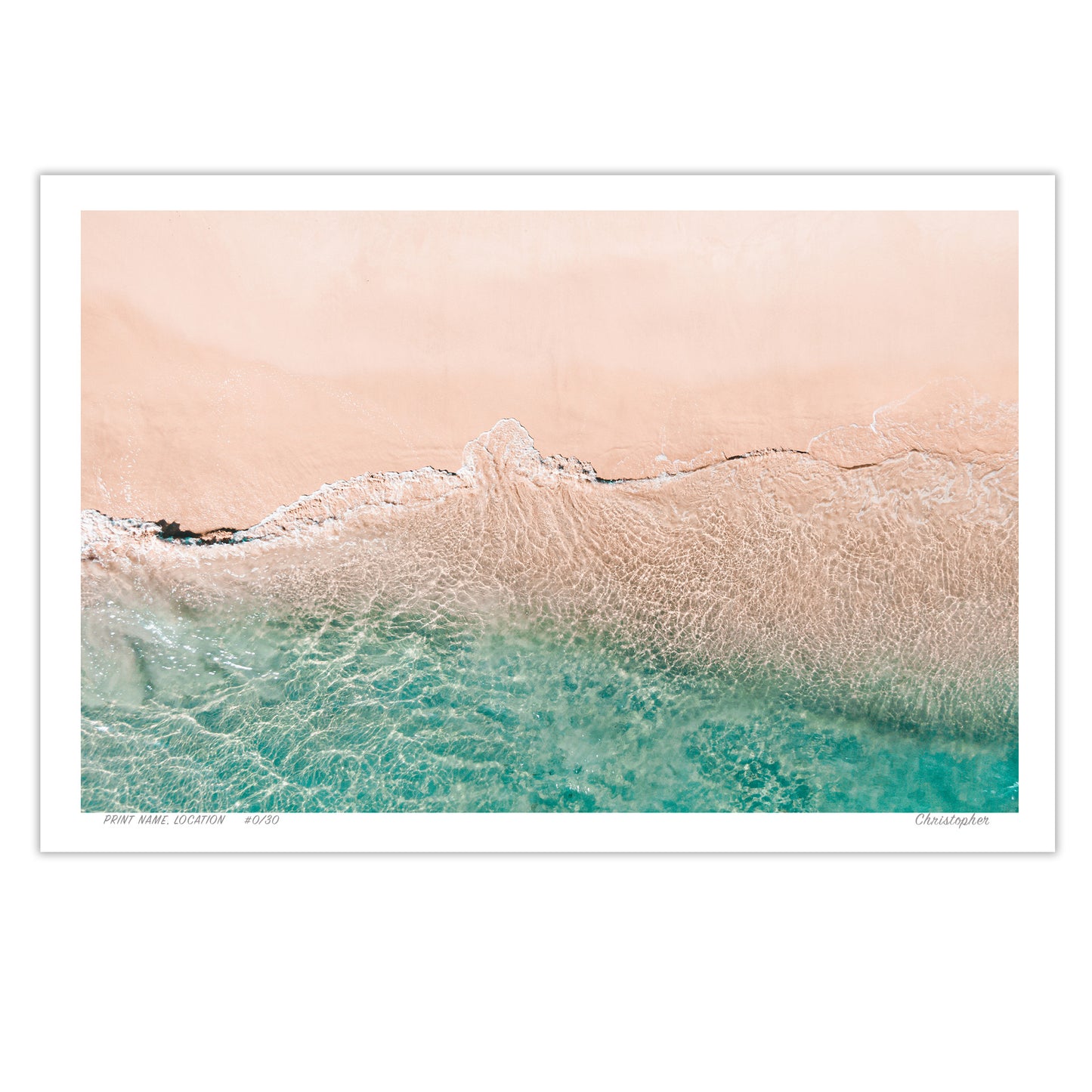 Coastal Harmony – Aerial Ocean Print of Norah Head, NSW