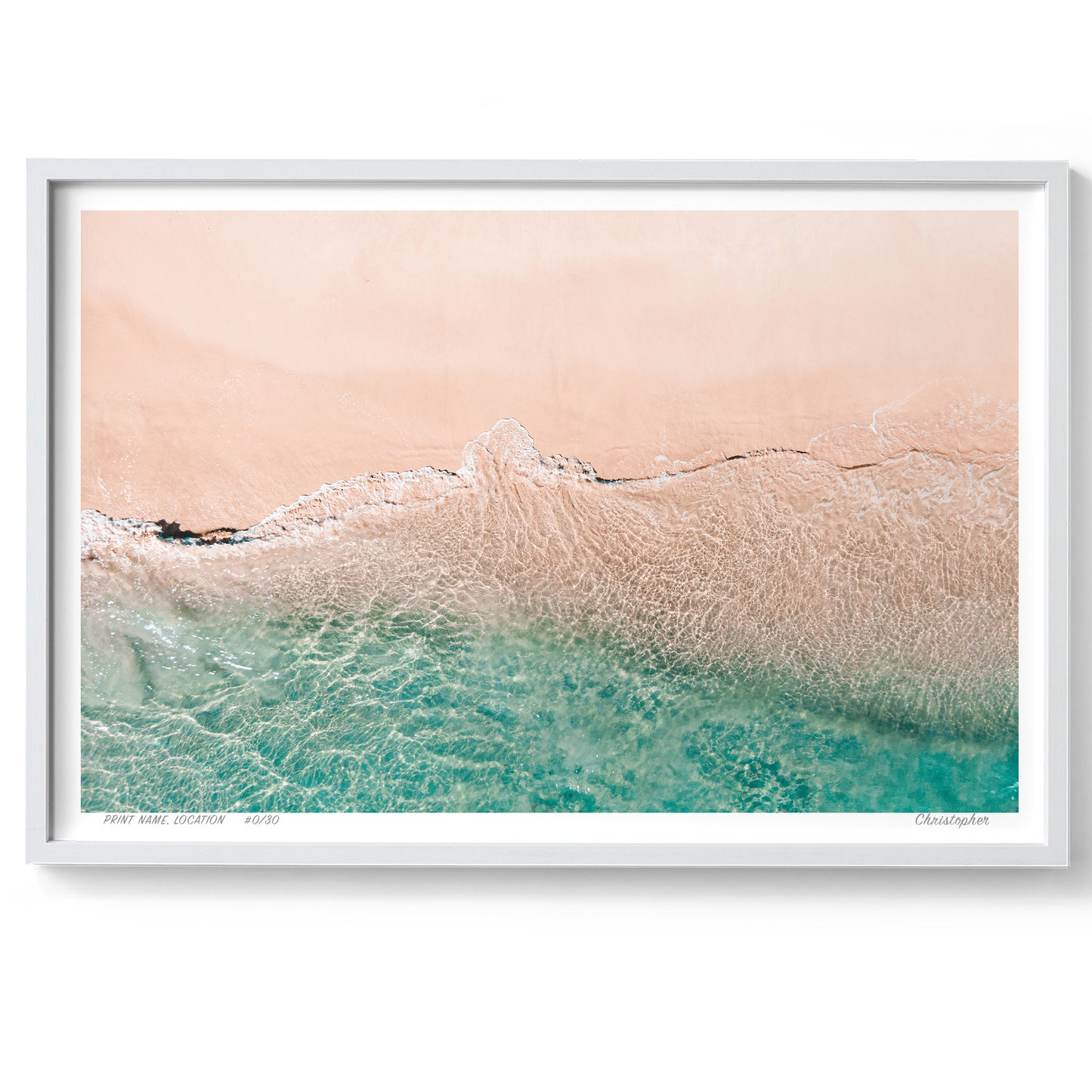 Coastal Harmony – Aerial Ocean Print of Norah Head, NSW