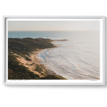 Coastal Mist – Aerial Print of Norah Head, NSW