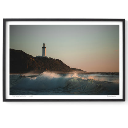 Overlooking – Lighthouse & Waves Print of Norah Head, NSW