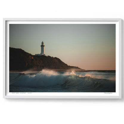 Overlooking – Lighthouse & Waves Print of Norah Head, NSW