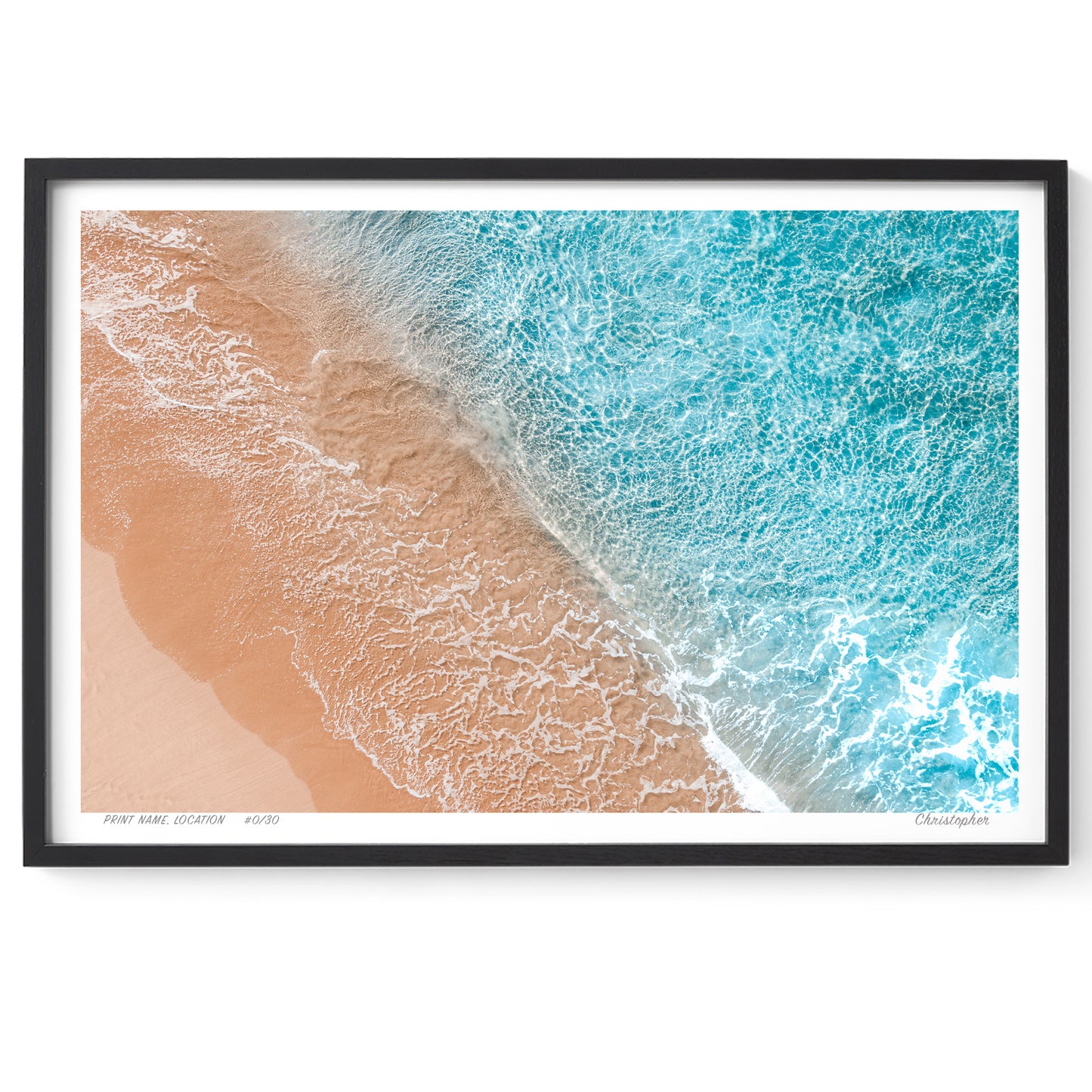 Whitewash Bliss - Aerial Print of North Avoca Beach, NSW