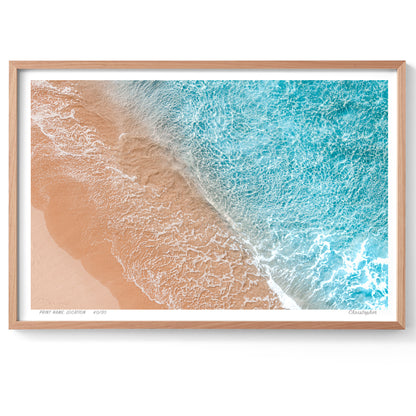 Whitewash Bliss - Aerial Print of North Avoca Beach, NSW