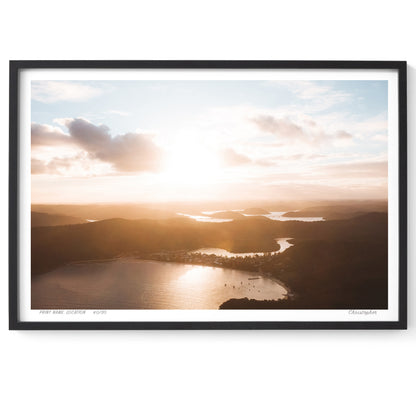 Tones of Gold – Aerial Print of Patonga, NSW