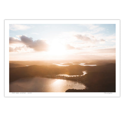 Tones of Gold – Aerial Print of Patonga, NSW