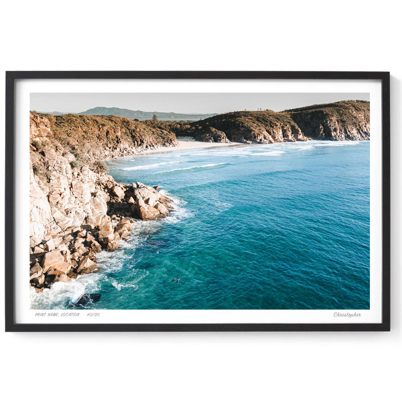 Little Bay - Aerial Coastal Print of South West Rocks, NSW