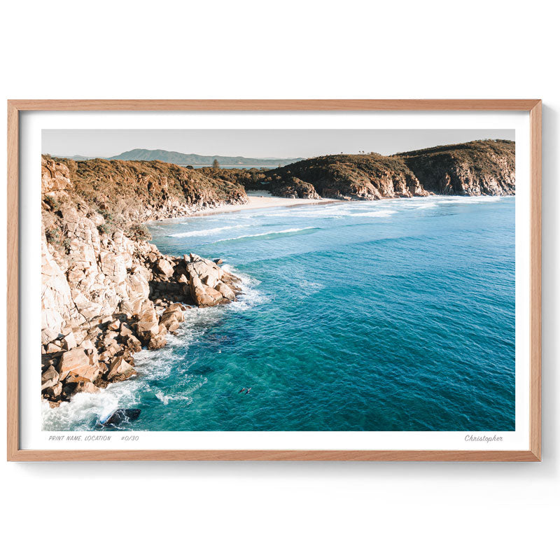 Little Bay - Aerial Coastal Print of South West Rocks, NSW