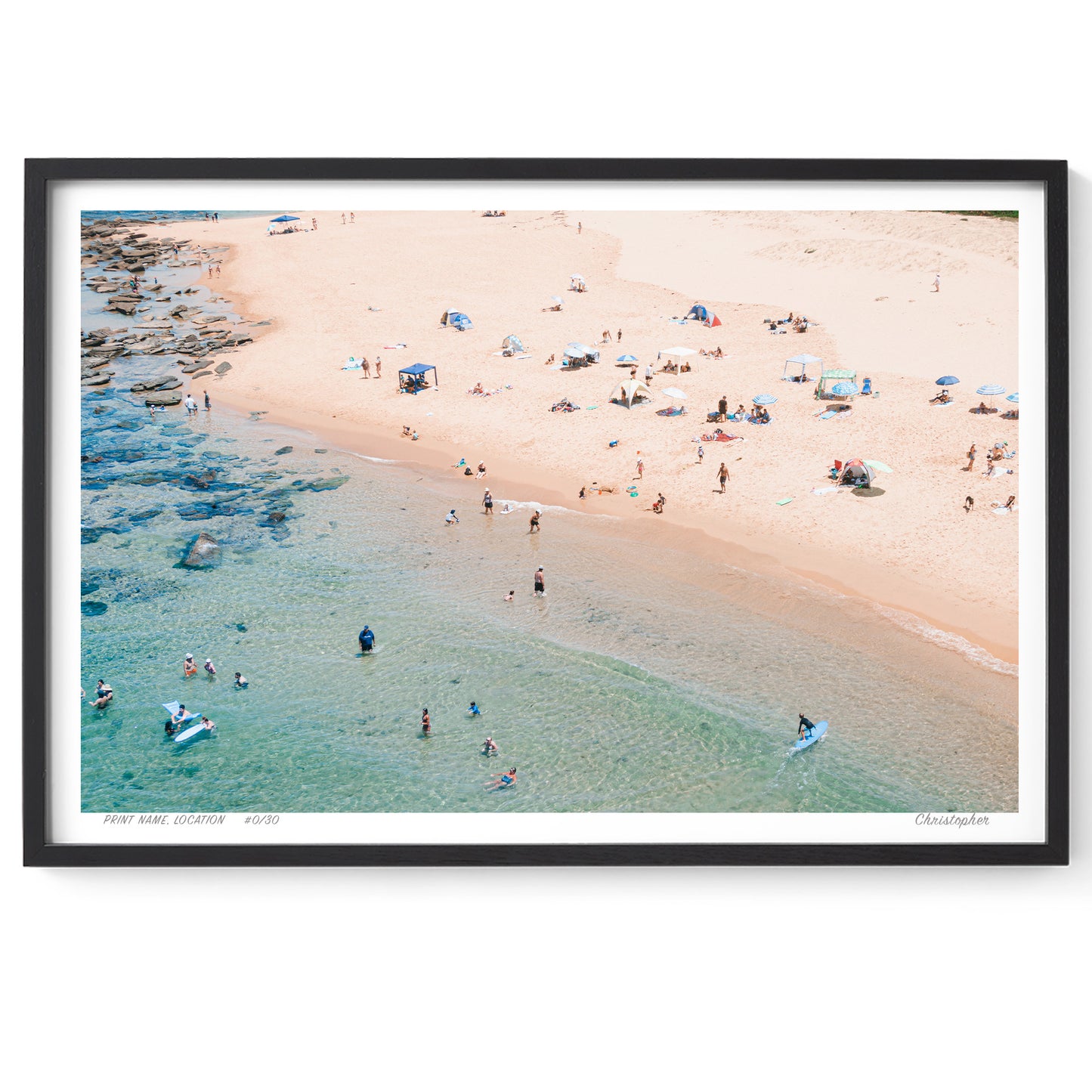 Summer Bliss – Aerial Coastal Print of Spoon Bay, Central Coast