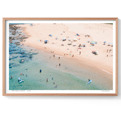 Summer Bliss – Aerial Coastal Print of Spoon Bay, Central Coast