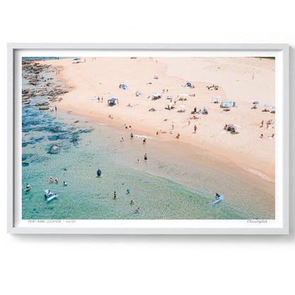 Summer Bliss – Aerial Coastal Print of Spoon Bay, Central Coast