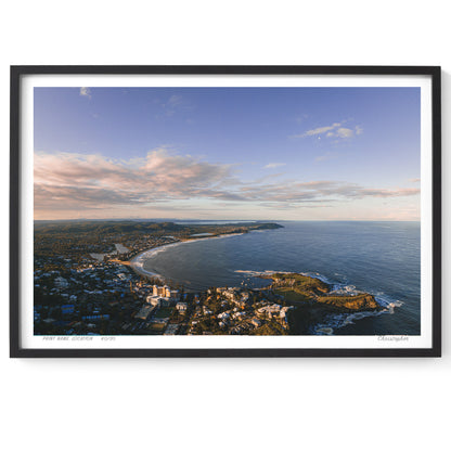 Panoramic Skies – Aerial Coastal Print of Terrigal Beach, NSW