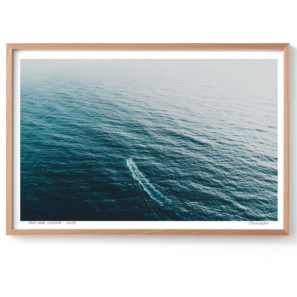 Alone – Aerial Coastal Print of Terrigal Beach, NSW