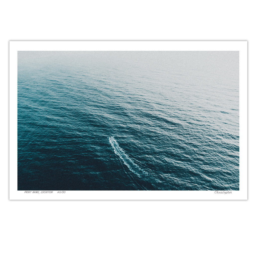 Alone – Aerial Coastal Print of Terrigal Beach, NSW