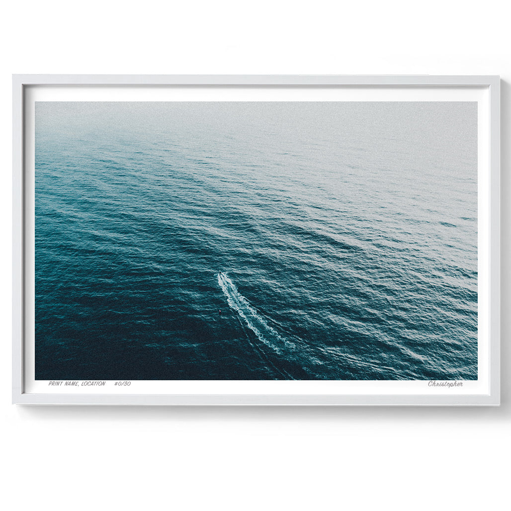 Alone – Aerial Coastal Print of Terrigal Beach, NSW